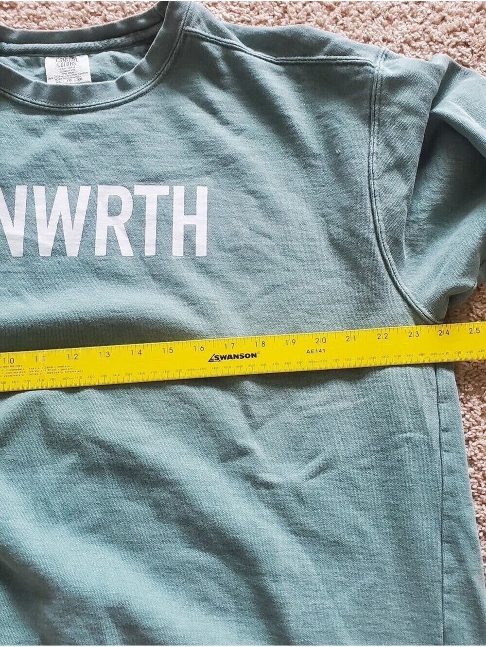 Comfort Colors Faded Olive Green Crewneck Sweatshirt Leavenworth WA Women's XL - Picture 6 of 10
